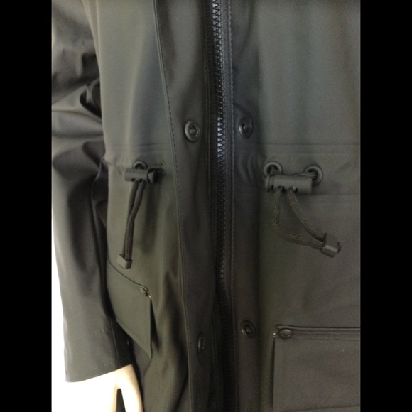 NEW HUNTER (Size S) Original Lightweight Rubberized Waterproof Parka, Black - Picture 13 of 16
